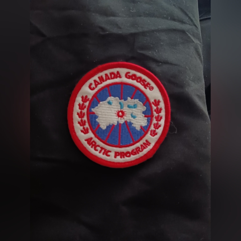 Canada Goose Black Parka   Coat, Size L - Picture 3 of 14